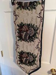 Happy Holidays Woven Long Table Runner 65" x 11" Christmas ...