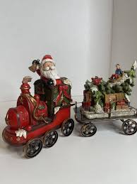 Vintage SANTA CLAUS Ring Salvation Army Bell Locomotive ...