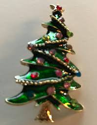 Christmas Tree Pins Brooches for the Holidays