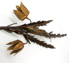 Brutalist Wall Light from Maison Jansen, 1970 for sale at Pamono