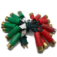 Shotgun Shell Christmas Lights 20ct 8ft, Multiple Color ...