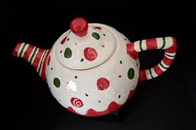 Gumdrop Teapot- Hand Painted Ceramic - Etsy