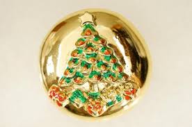 Vintage Costume Jewelry Christmas Tree Musical Battery Operated Brooch Pin Works | eBay