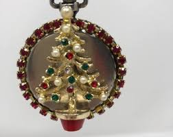 Christmas Ornament, Vintage Pocket Watch, Swarovski Rhinestones, Ready to Ship - Etsy