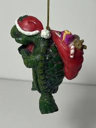 Christmas Turtle Santa Hat Holding Sack of Toys Hawaiian ...