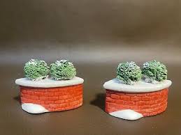 Vintage Hand Painted Porcelain Brick Wall Set Of 6 In Box | eBay