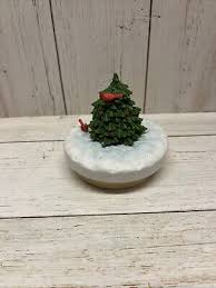 NEW Hallmark Candle Jar Topper Tree with Red Cardinal ...