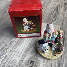 Vintage Santa Claus Santa's Lap Workshop Dog Christmas ...