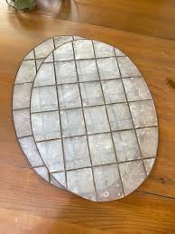 Oval Capiz Shell Placemats -set of 2 / Vintage Capiz Shell ...