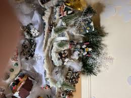 December Home Fiber Optic Christmas Village Multi Color ...