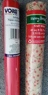 lot 70 Sq Ft Holiday Gift Wrap Paper 2 Rolls Print Berries ...