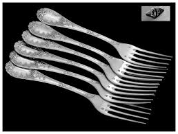 Puiforcat Fabulous French Sterling Silver Flatware Set 60 Pc ...