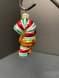 Christopher Radko Little Gem "winter Twist" Candy Cane Glass ...