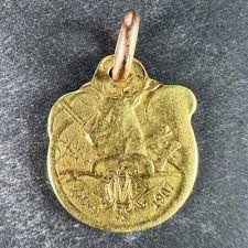 French Deer Hunting Horn 18k Yellow Gold Charm Pendant by ...