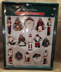 RARE Vintage Kmart Trim A Home Christmas 15 Ornaments Santas ...