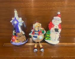 Set of Three Vintage Blown Glass Ornaments - Radko, Pacconi ...
