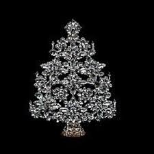 Luxurious Handcrafted Vintage Christmas Tree With Clear ...