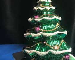 FREE SHIPPING- Vintage Large Hand Blown Glass Christmas Tree ...