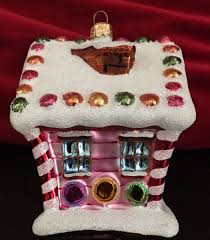 Retired Christopher Radko Snowy Candies Gingerbread House ...
