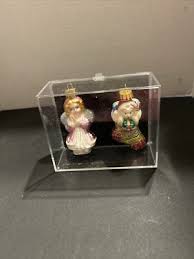 Michaels Christmas Glass Ornaments Set Of Two Original ...