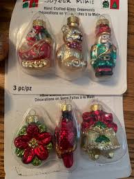 28 PCS. MINIATURE CHRISTMAS TREE ORNAMENTS GLASS SOME BLOWN ...