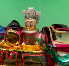 Bloomingdale's Train Ornament, Glittered Train Ornament ...