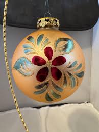 Hand Painted Christmas Ornament Made in Germany - Etsy
