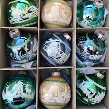 Christopher Radko | Holiday | 9 Radko Flocked Xmas Scenes ...