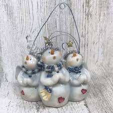 Star Light Snow Bright Ornament “Snowmen Angels” Roman Inc ...