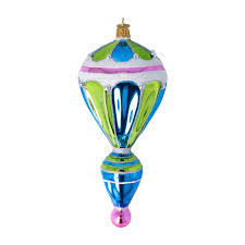 Celestial Balloon Glass Christmas ornament Retro Glass ...