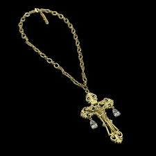 Crystal Droplet Crucifix Necklace – Modern Renaissance