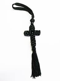 Handmade Knitted Cross Car Charm: Rear View Mirror Hanging ...