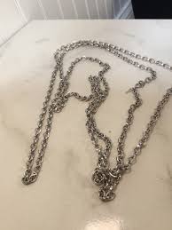 Buy Vintage TRIFARI Long Chain Necklace in Silver Tone With ...