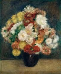Bouquet of Chrysanthemums by Auguste Renoir | Paper Print ...