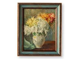 Early 1900s French Still Life Chrysanthemum Painting - Etsy