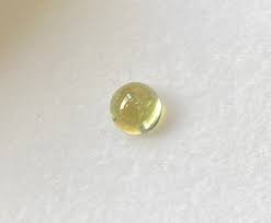 Natural Yellow Tourmaline Cabochon 1.03 Carat 5.5x5.5 MM ...