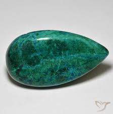68.06ct Natural Multicolor Chrysocolla, Pear Shape, Opaque