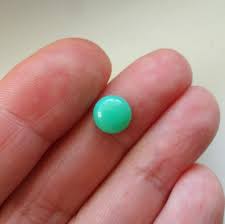 Green Chrysoprase Cabochon 8x4mm, Natural Gemstone ...