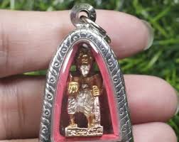Chuchok Amulet: Thai Buddha Brass Pendant Necklace - Etsy