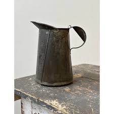Antique Soldered Tin Farmhouse Pitcher, Circa Early 20th ...
