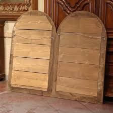 Pair of French Louis Philippe Silver Leaf Wall Mirrors with Engraved . For Sale at Ruby Lane