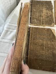 4 Antique Hymn Books Great Revival 1907-27 Christian Music Dark Academia Decor | eBay