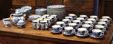 Sold at Auction: Extensive part Churchill blue and white ...