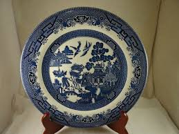 Vintage Churchill Blue Willow Dinner Plate 10.5 ...