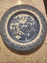 Vintage Blue Willow Dinner Plate by Churchill England - Etsy