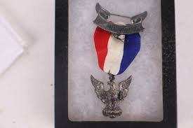 Lot - 1920s Eagle Scout Medal Sterling Silver