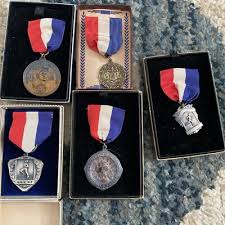 Vintage Sports Medal Athletic Mile run 1943 42 Minero New ...