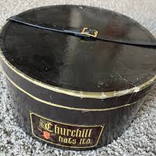 1950's Churchill Hats Box With Carrying “leather “ Belt ...
