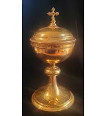 A Very Large Sterling Silver Cup French Ciborium Circa 1950