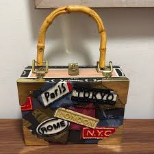 Romeo Roma | Bags | Romeo Roma Cigar Box Handbag With Bamboo ...